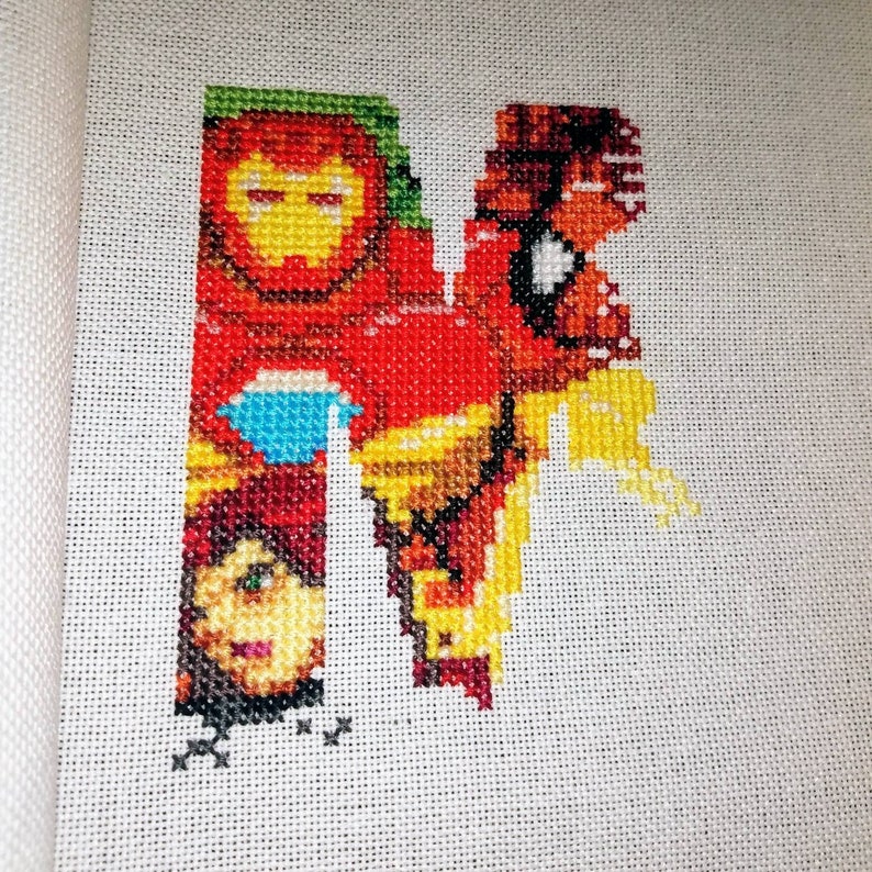 Heroes of Marvel Comics Cross Stitch Pattern Etsy