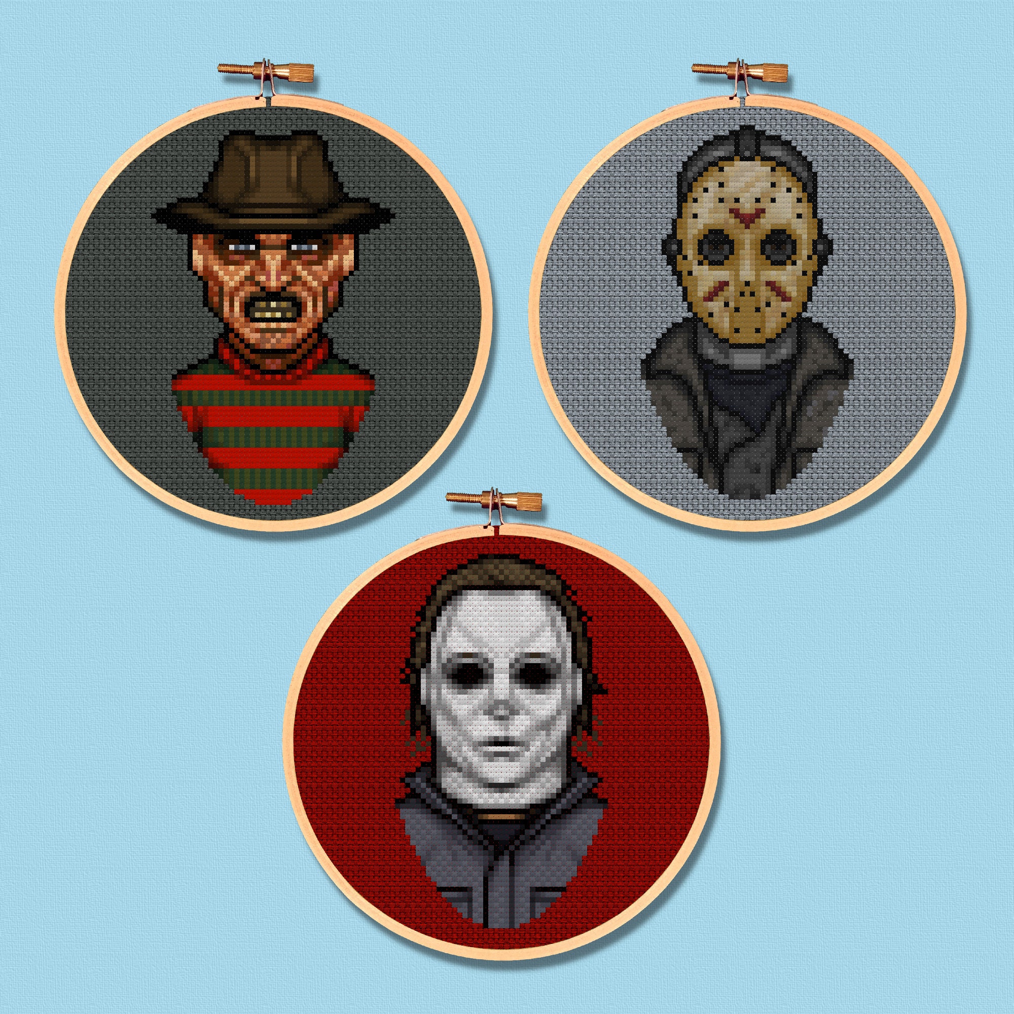Icons of Horror Cross Stitch Patterns (Series 1)