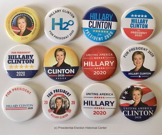 wht HILLARY CLINTON 2016 PRESIDENTIAL 2/"x3/" CAMPAIGN MAGNET BUTTON