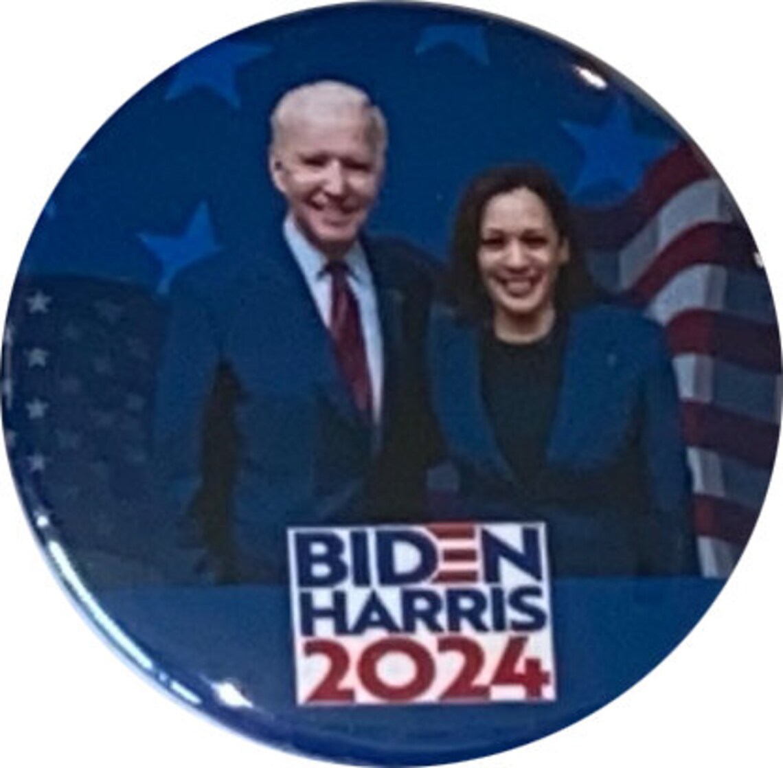 Biden Harris 2024 Buttons Reelect Joe Biden & Kamala Harris 2024 Set