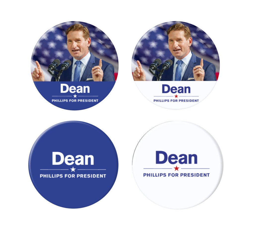 Dean Phillips for President 2024 Buttons Dean Phillips 2024 Pins 4pack