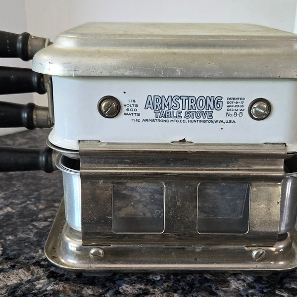 Antique Armstrong Table Stove Toaster 110V 600W No. 8B 1920s