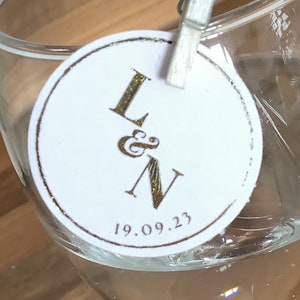 Wedding Guests foil drink toppers x 15, Foil  Special Occasions or events, Hen Do, Personalised tags