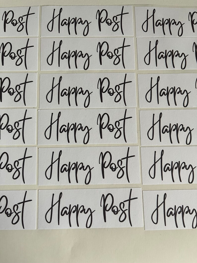 Happy Post Stickers, Labels for Envelopes, Postage Thank You Sticker ...