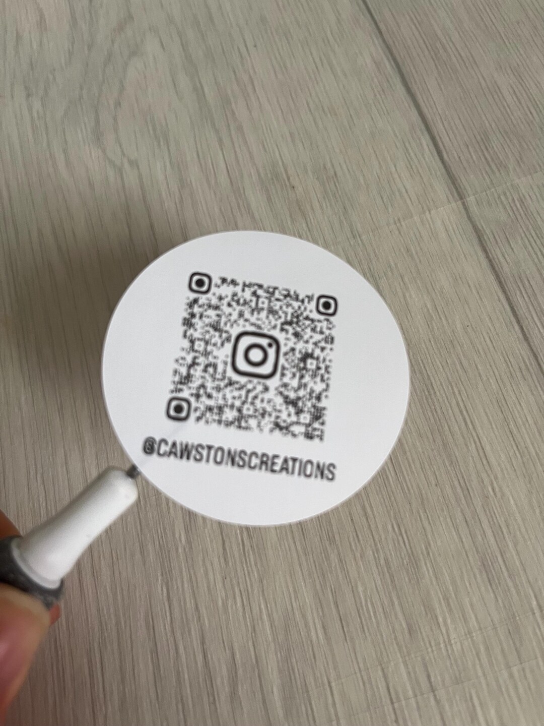 QR Code Stickers, Scan Me, Round Labels, Social Media Packaging (24 ...