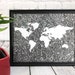 World Map - Zentangle Map - Art Print - Map Artwork - Wall Decor ...