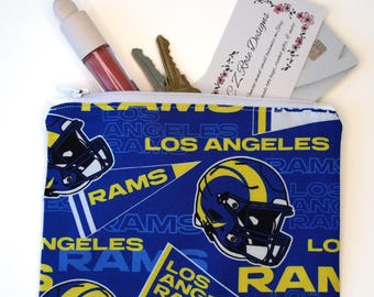 LA Rams Clutch Handbag with Wristlet