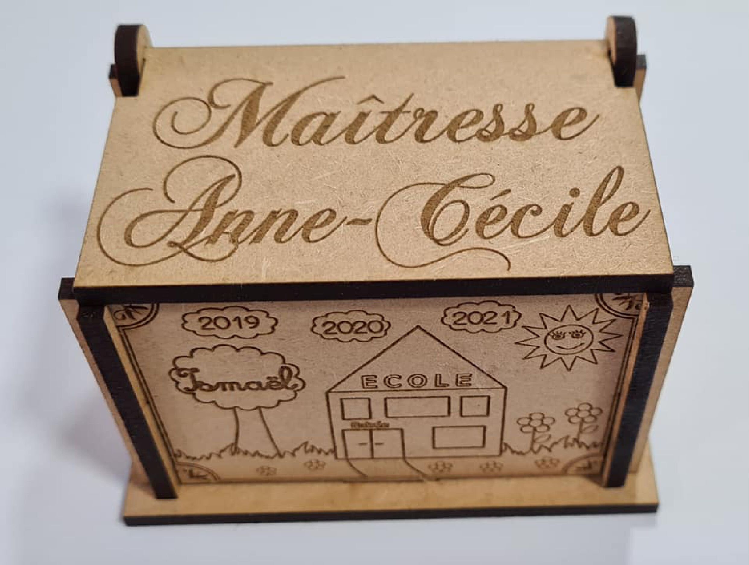 Wooden box master gift, master, Atsem end of school year