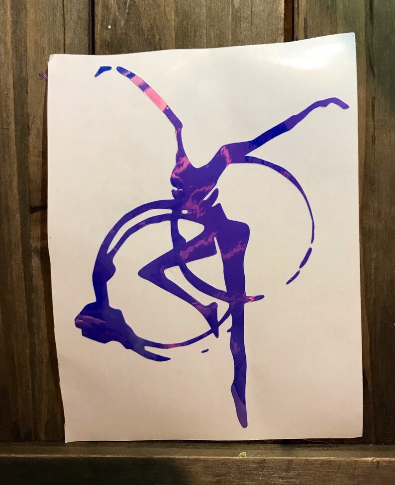 Iridescent firedancercoffee ring decal