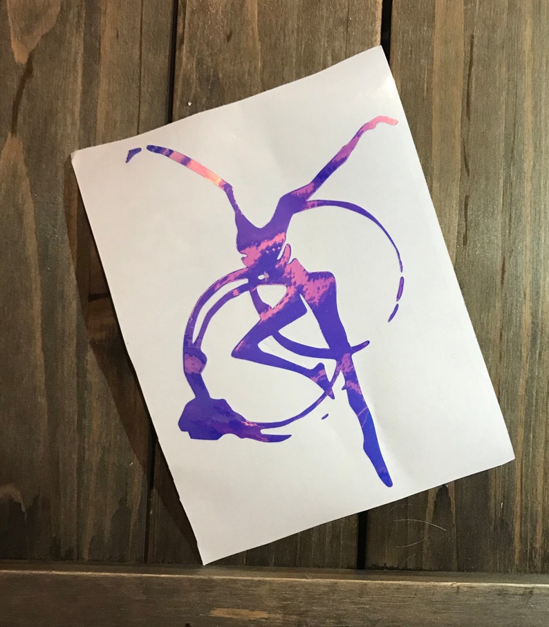 Iridescent firedancercoffee ring decal