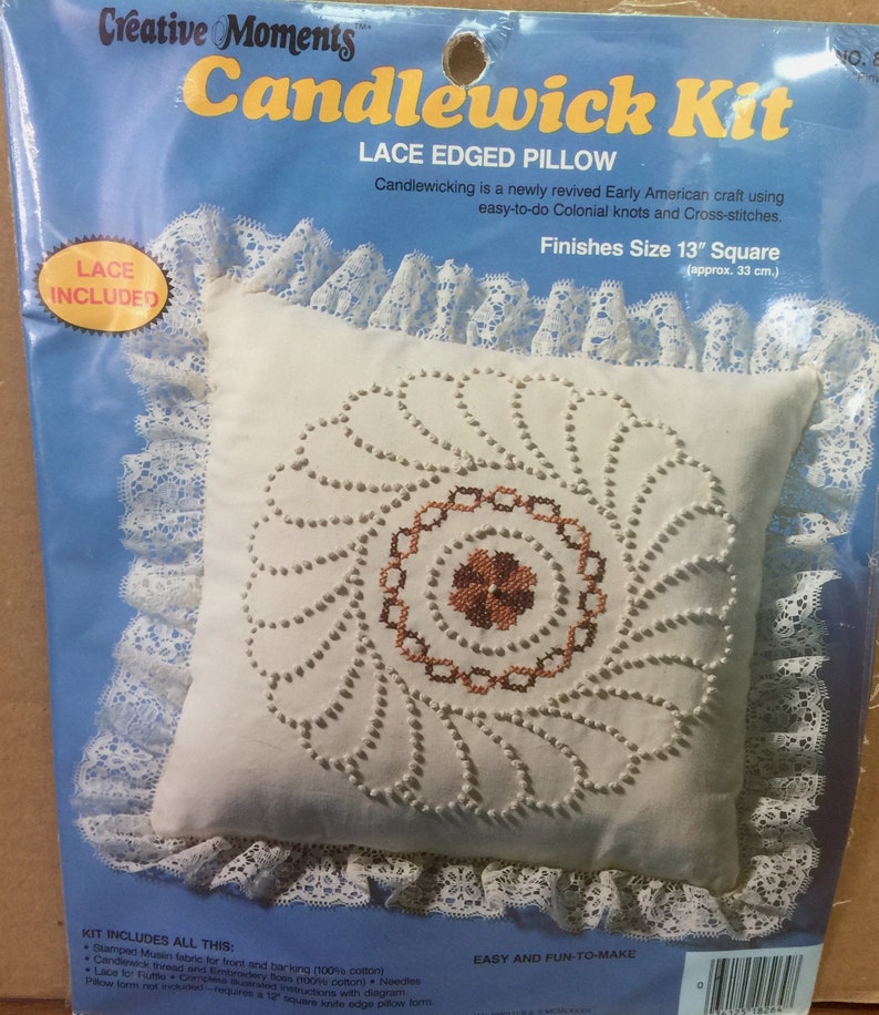 Candlewick KIT Lace Edged Pillow KIT Etsy