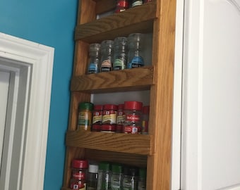 Oak Spice Rack