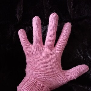 Warm and soft gloves Knitted from merino wool image 2