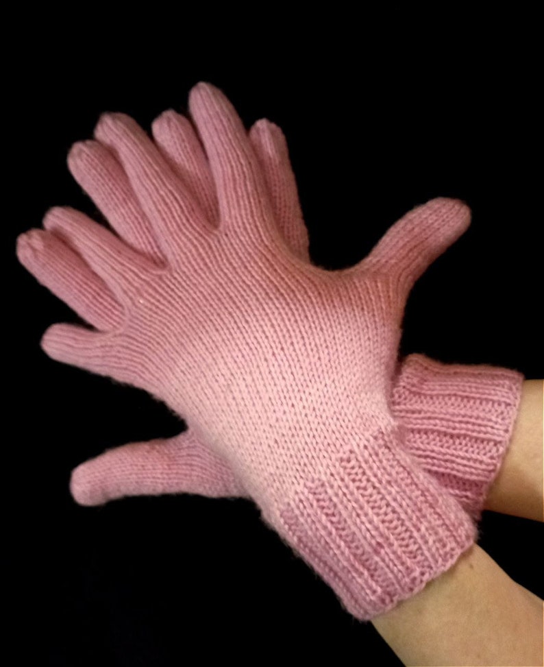 Warm and soft gloves Knitted from merino wool image 6