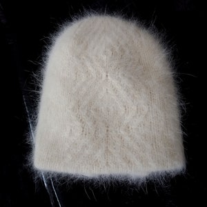 Fluffy angora double sided beanie hat for women color in choice Warn winter hat Winter accessories women
