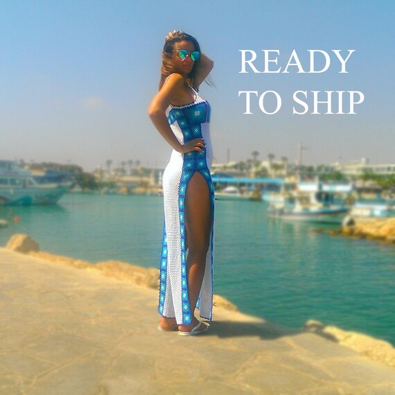 Mode hkeln Sommer Strandkleid Sexy Maxi Hkelkleid Sommer Kleidung Boho  Baumwollspitze Kleid Boho Bikini vertuschen - Etsy sterreich