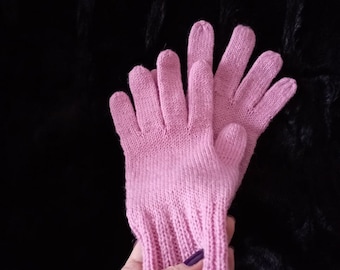 Warm and soft gloves Knitted from merino wool