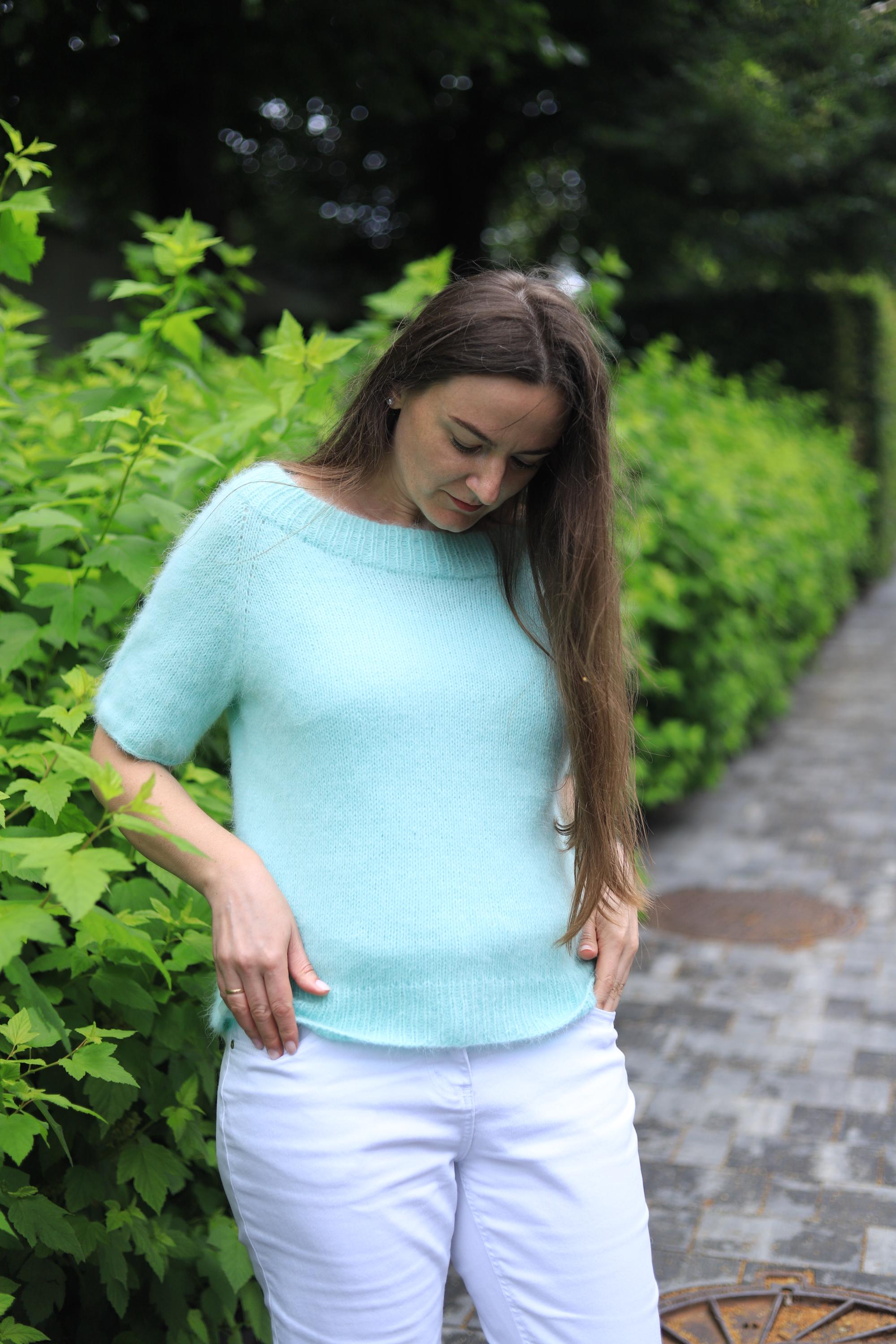 CLANE（クラネ）の「BULKY SLEEVE ANGORA KNIT TOPS（ニット