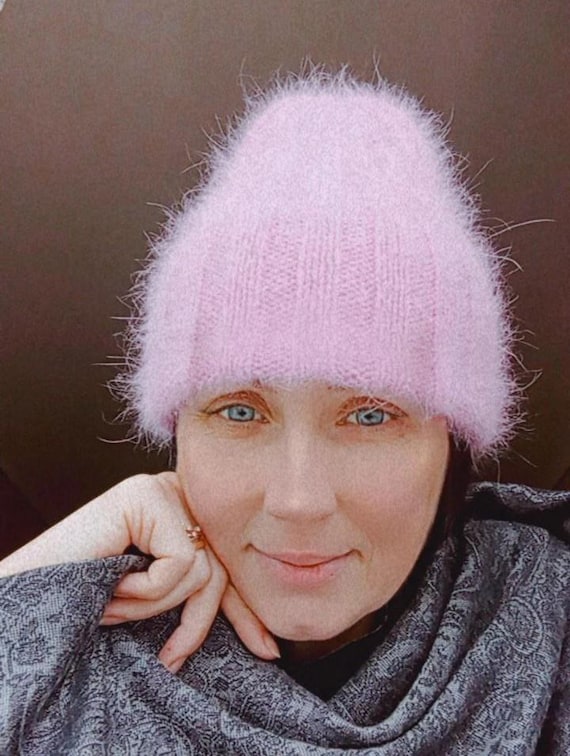 Fluffy Angora Hat for Women Color in Choice Warn Winter Hat  display picture 1