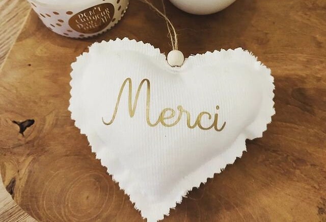 Coeur Tissu Pérsonnalisé