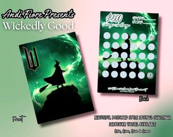 Wickedly Good Savings Challenge Scratcher |150, 300, 500 and 1000 Dollars | Budgeting & Cash Stuffing-S3