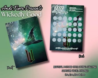 Wickedly Good Savings Challenge Scratcher |150, 300, 500 and 1000 Dollars | Budgeting & Cash Stuffing-S4