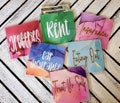 Dave Ramsey Inspired Laminated Watercolor Mini Cash Envelopes,Cash Envelope System,Money Envelopes,Budgeting Cash Envelopes,Budgeting System