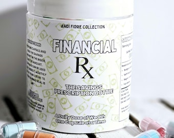Financial RX Savings Bottle | Fun Savings Challenge