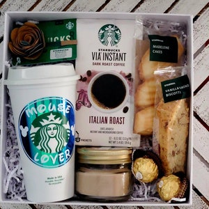 Starbucks Gift Set for Corporate Gift, Personalized Gift for Friend, Family  and Coworker, Coffee Lover Gift, Thinking of You Gift Set & Card 