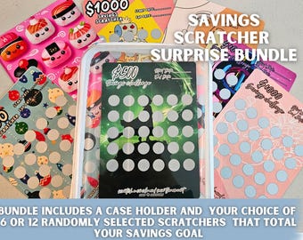 Savings Scratcher Bundle, Zipper Case, Bonus Scratcher