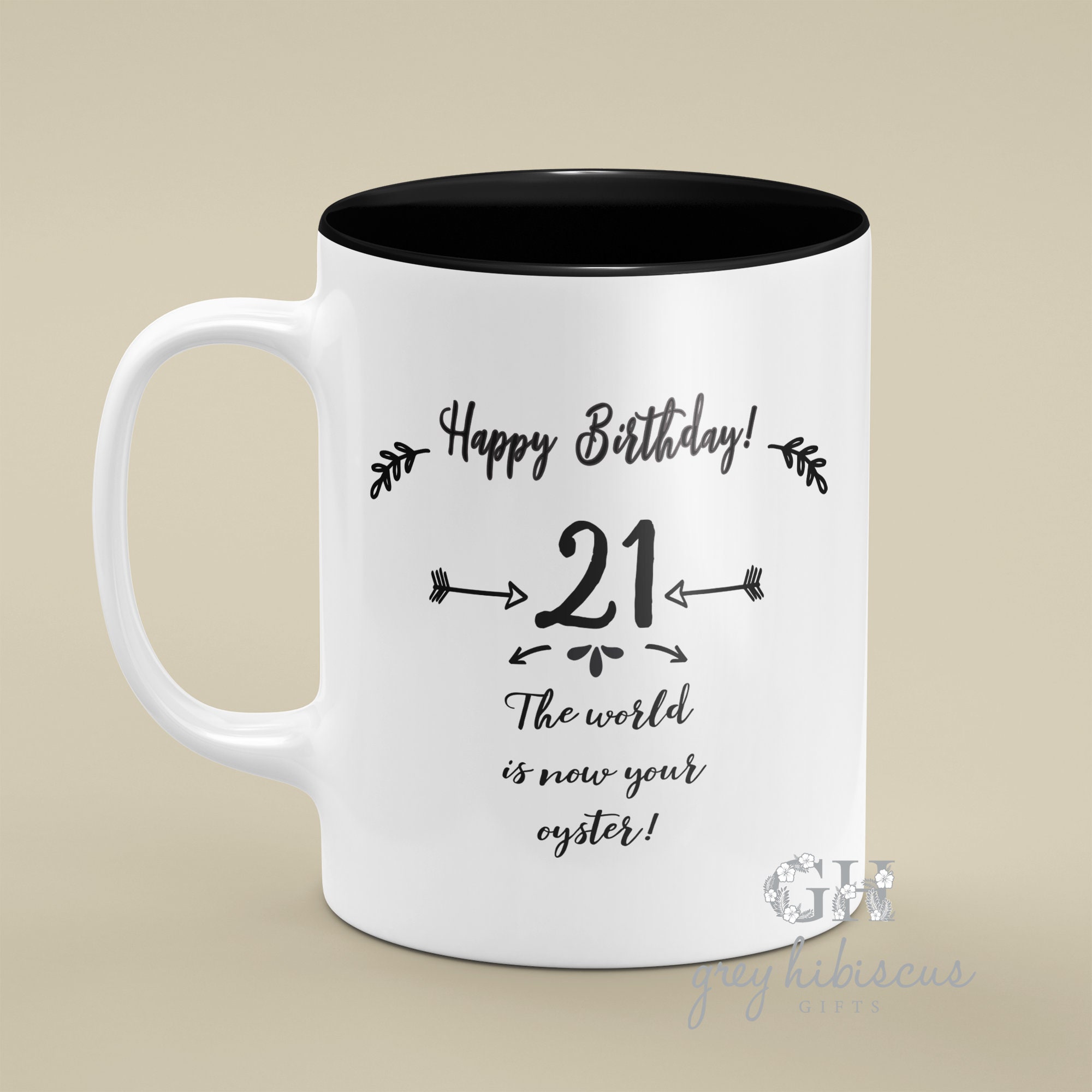 21st Birthday Mug Birthday Mug graduation Gift statement Mug
