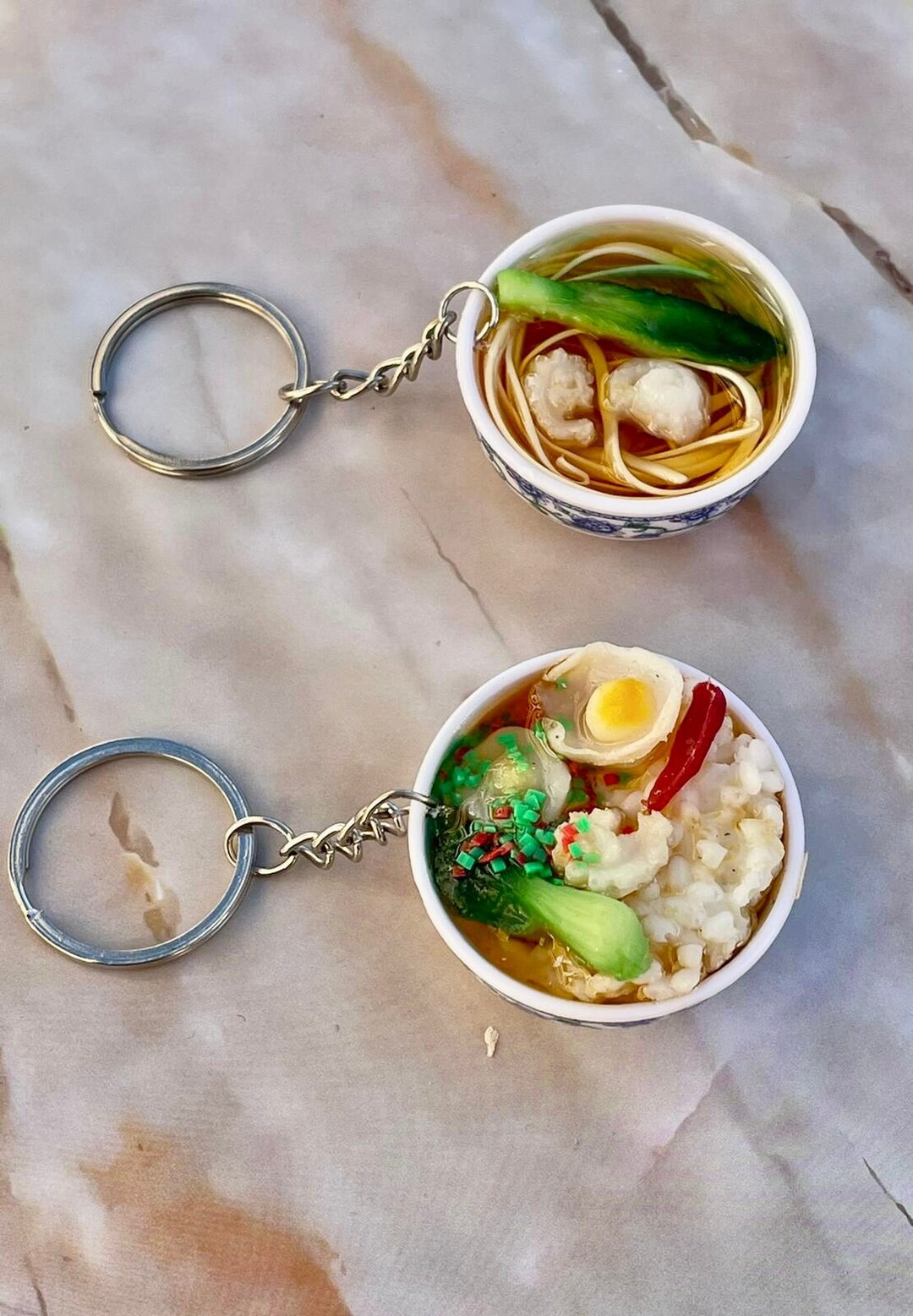 Ramen Bowl Keychain Noodles Bowl Keychain Rice Bowl Etsy UK