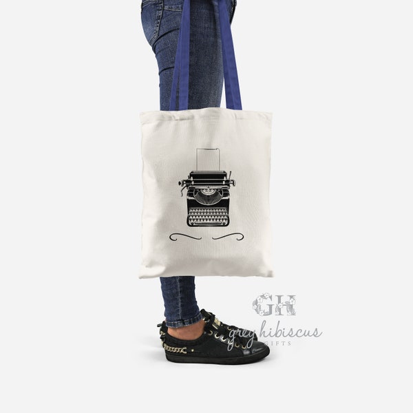 ECO FRIENDLY Typewriter Tote Bag, Typewriter Print, Cute Tote Bag, Gifts For Book Lovers, Gifts For Writers, Gifts For Her, Gifts For Him