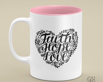Tazas fe esperanza amor - Etsy España Tazas fe esperanza amor - Etsy España