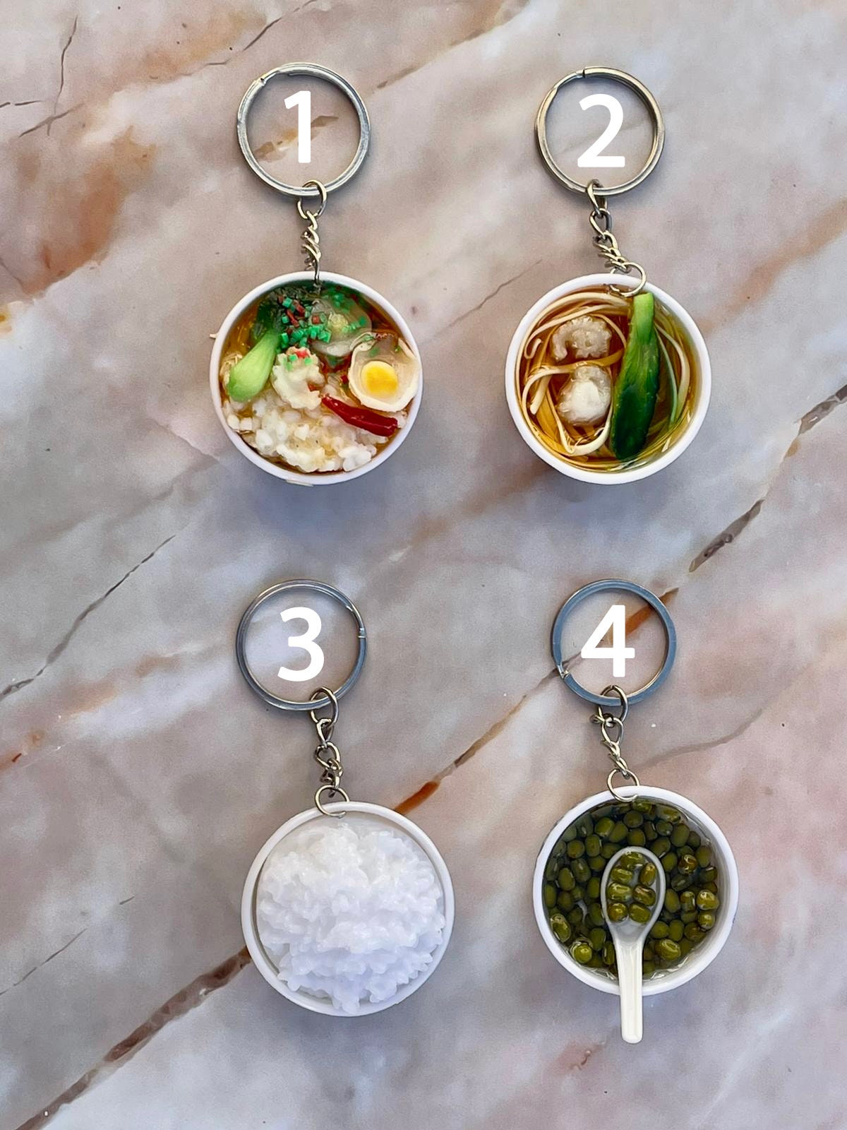Ramen Bowl Keychain Noodles Bowl Keychain Rice Bowl Etsy UK