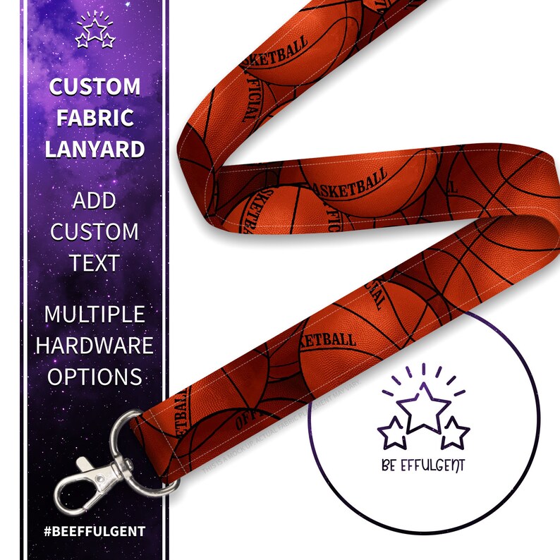 Basketball Lanyard Sport Lanyard Personalized Lanyard Etsy Canada