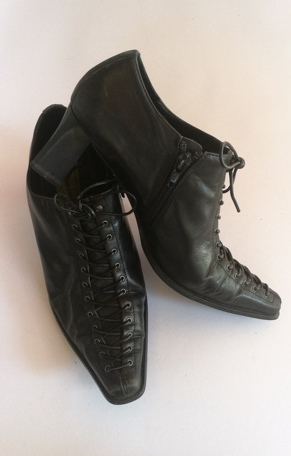 Tamaris Retro Black Shoes Genuine | Etsy