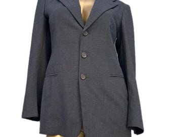 Vintage Ralph Lauren Purple Tag 100% Wool Tailored Blazer Women’s 2 Made in USA