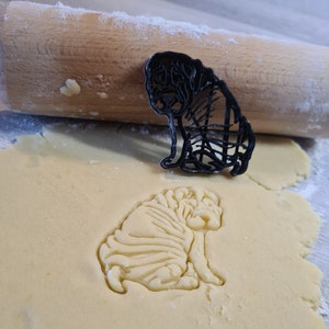 Shar Pei whole cookie cutter, Shar Pei full cookie cutter