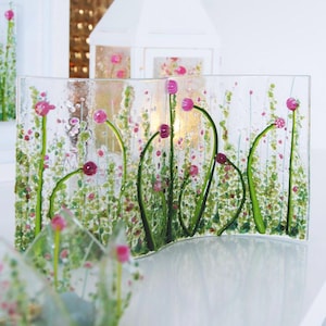 Fused glass meadow wave- various colours