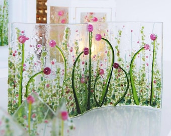 Fused glass meadow wave- various colours