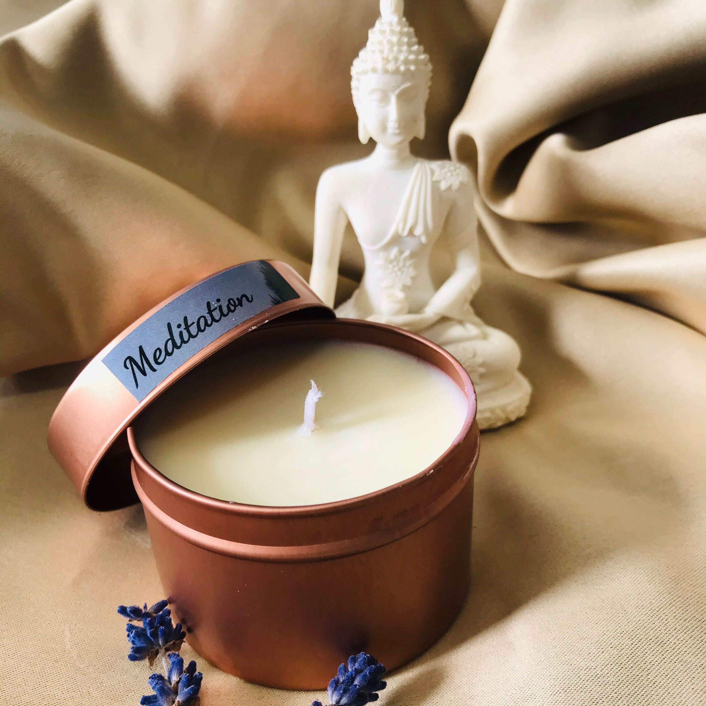 Meditation Candle Soy Wax Relaxing Yoga Candle Meditation Etsy