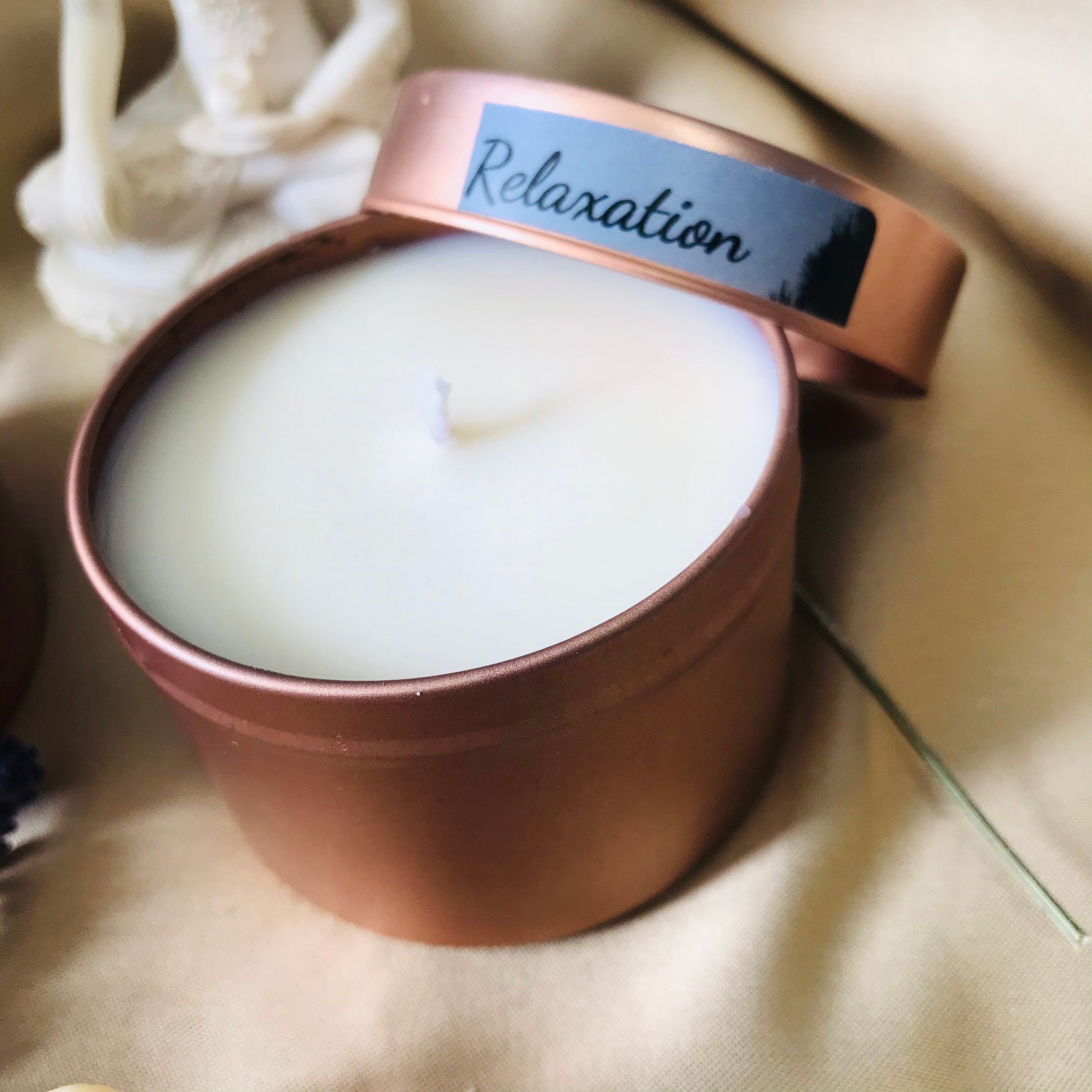 Meditation Candle Soy Wax Relaxing Yoga Candle Meditation Etsy UK