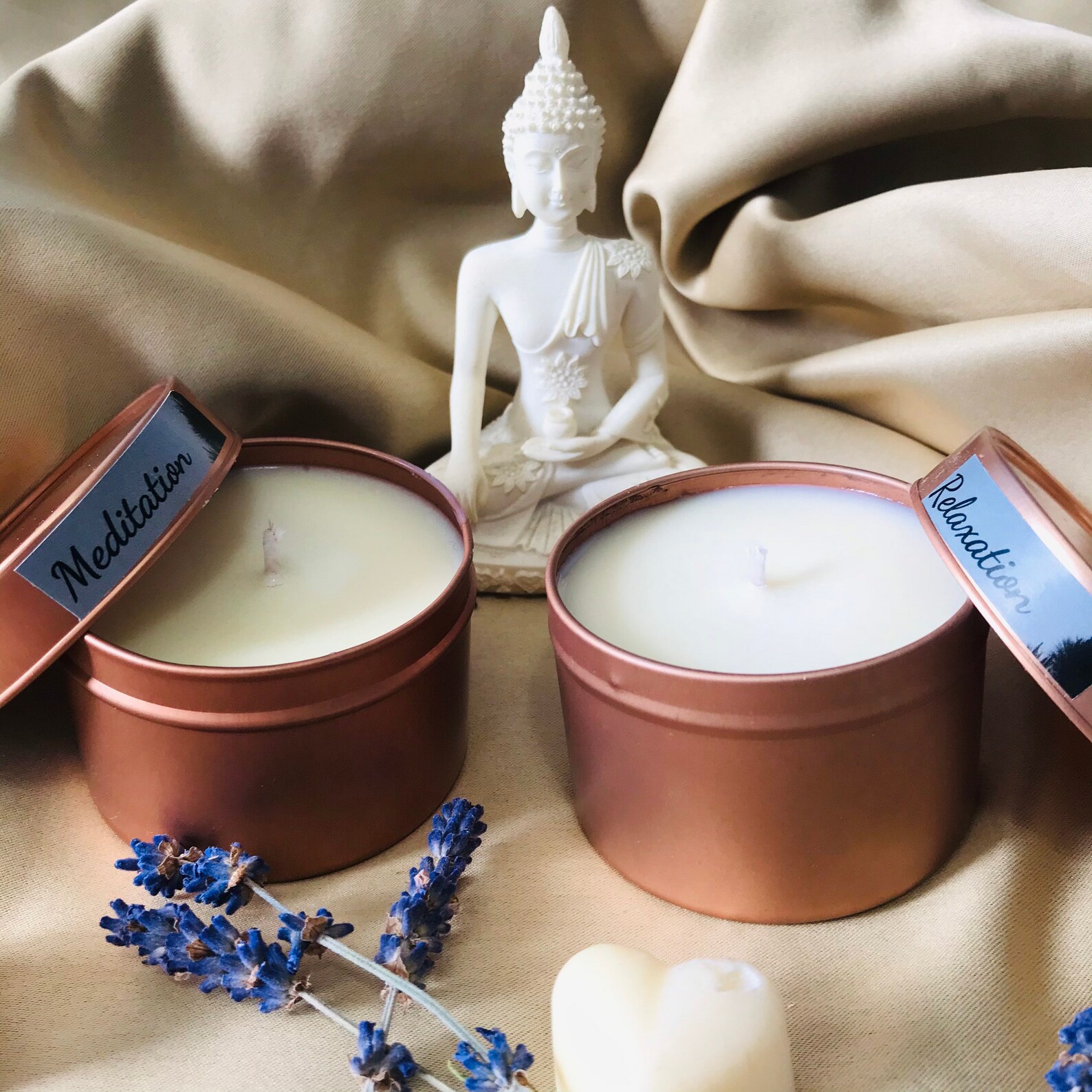 Meditation Candle Soy Wax Relaxing Yoga Candle Meditation Etsy