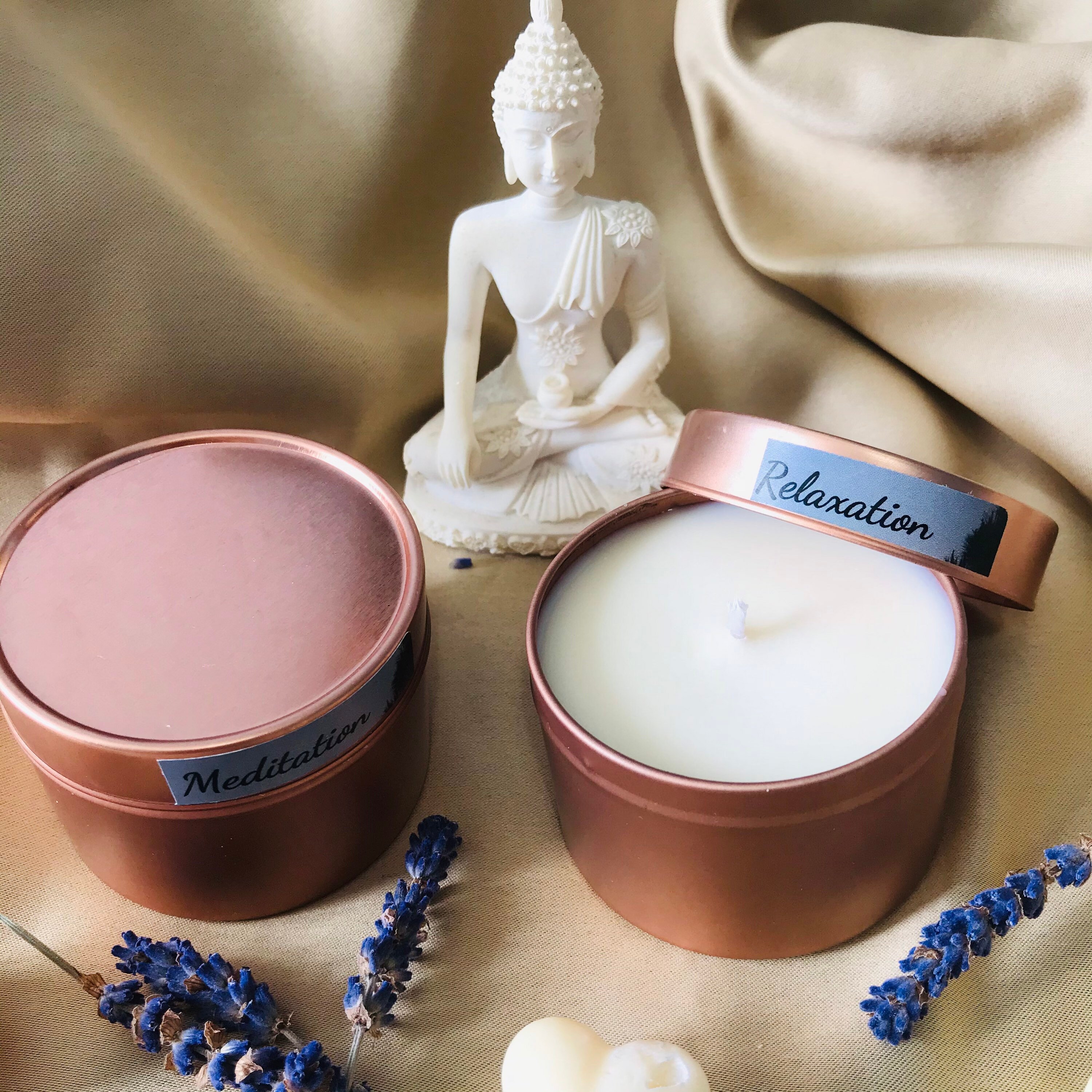 Meditation Candle Soy Wax Relaxing Yoga Candle Meditation Etsy