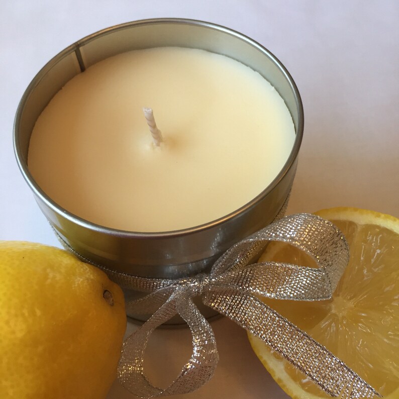 Citrus Scented Lemon Vegan Candle Summer Scented Soy Candle Etsy UK