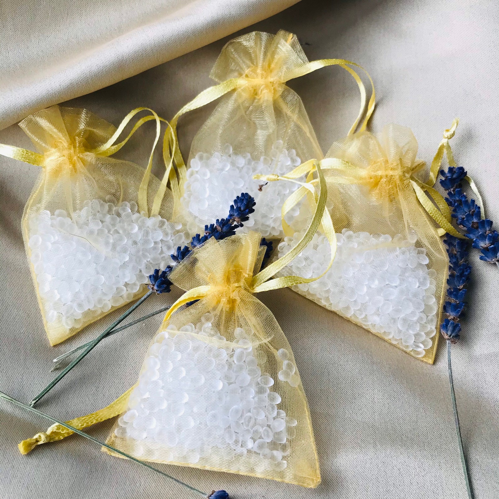 LAVENDER SCENTED Sachets Aroma Bead Drawer Freshener Etsy