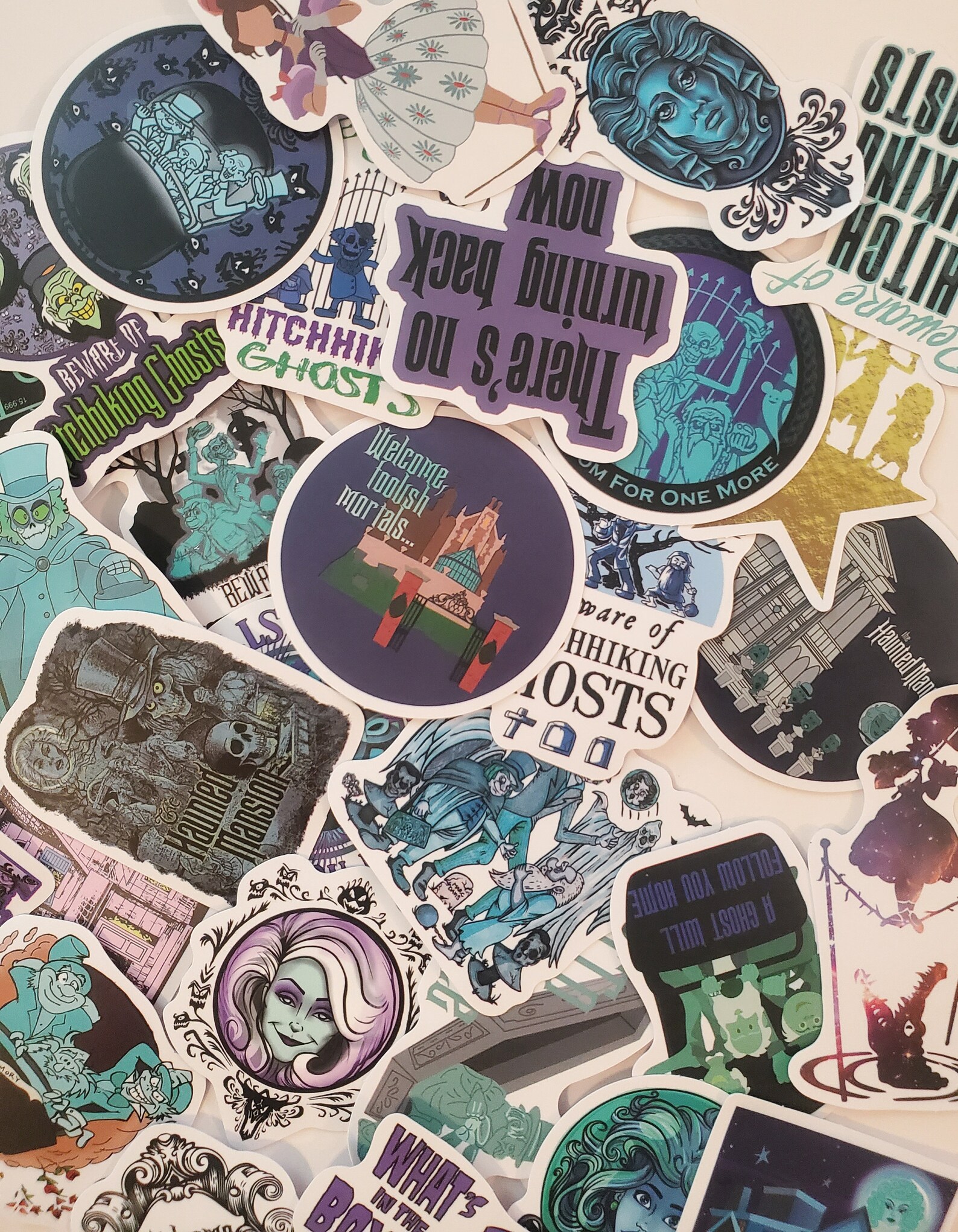 Haunted House Stickers, 5 PIECES, Ghost Stickers, Haunted Mansion ...
