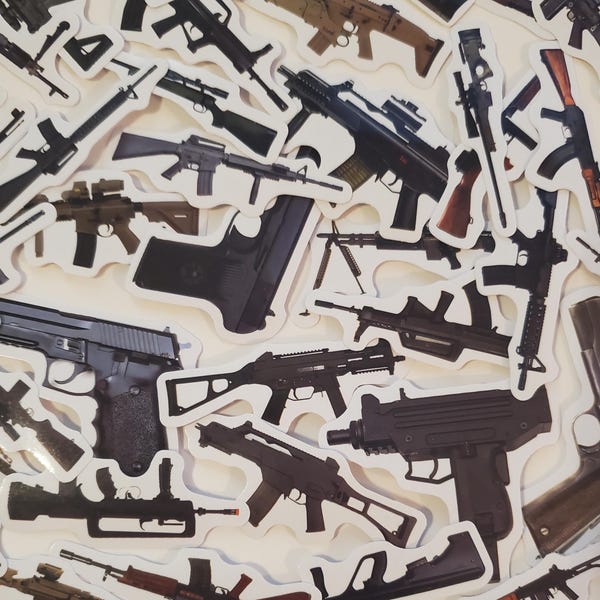 Gun Sticker Template Firearm Stickers - Etsy