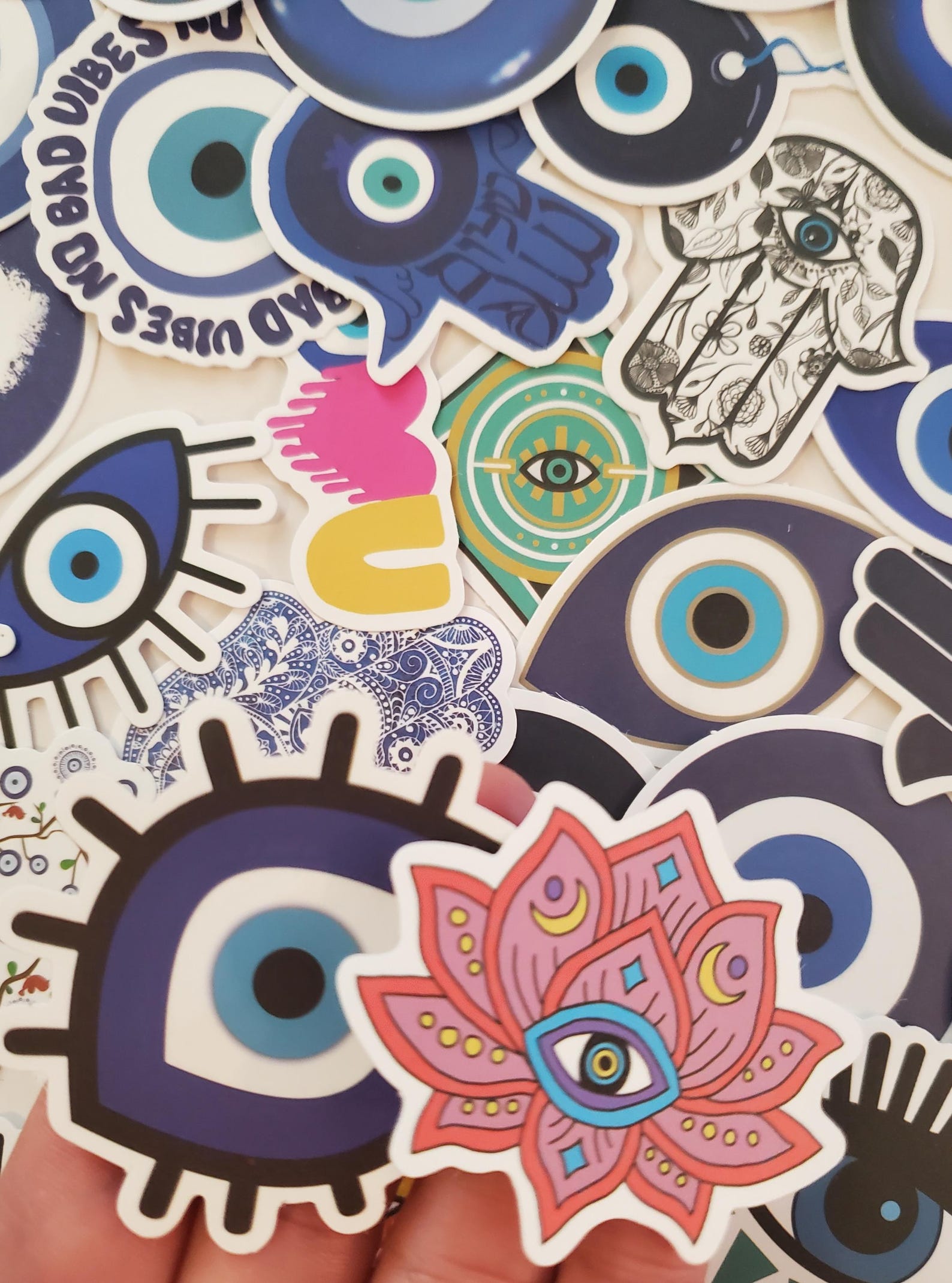 Evil Sticker Evil Eye Sticker Set, Waterproof Mystical Decals, Laptop Stickers, Set ...